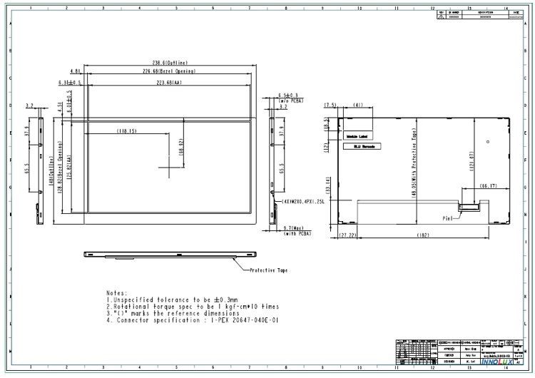 1 Product Drawing